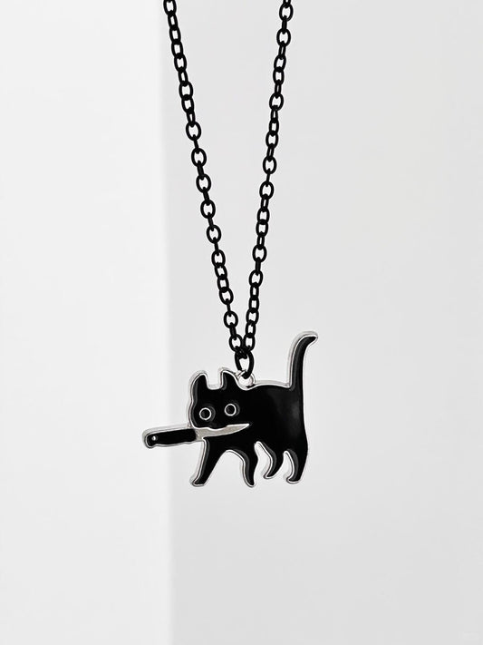 Killer Cat Necklace | Mischievous Comfort & Feline Charm (Limited Edition)