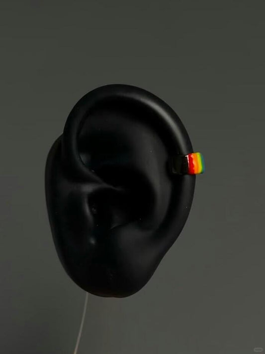 Rainbow Aurora | No-Pierce Prism Ear Cuff (Y2K Limited Release)