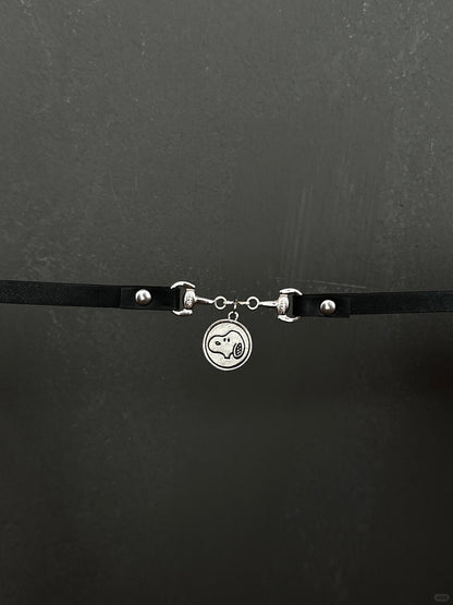 100% Puppy Love | Cartoon Dog Silhouette Choker (Y2K Limited)