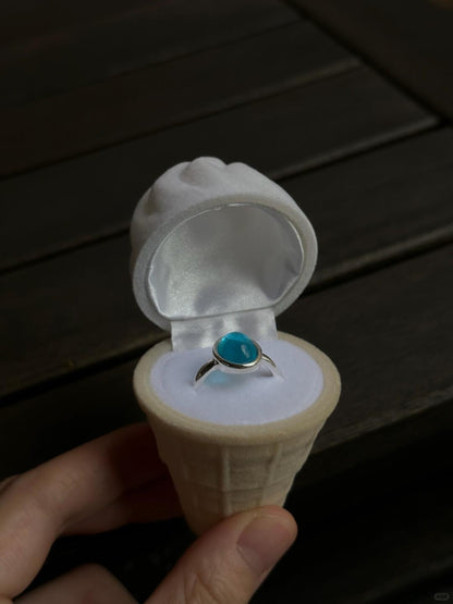 Ice Cream Cone Gift Ring Box – Sweet Keepsake for White Day (Limited-Time)