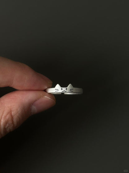 Eternal Paws Love | Matching Sterling Silver Couple Rings (Y2K Limited)