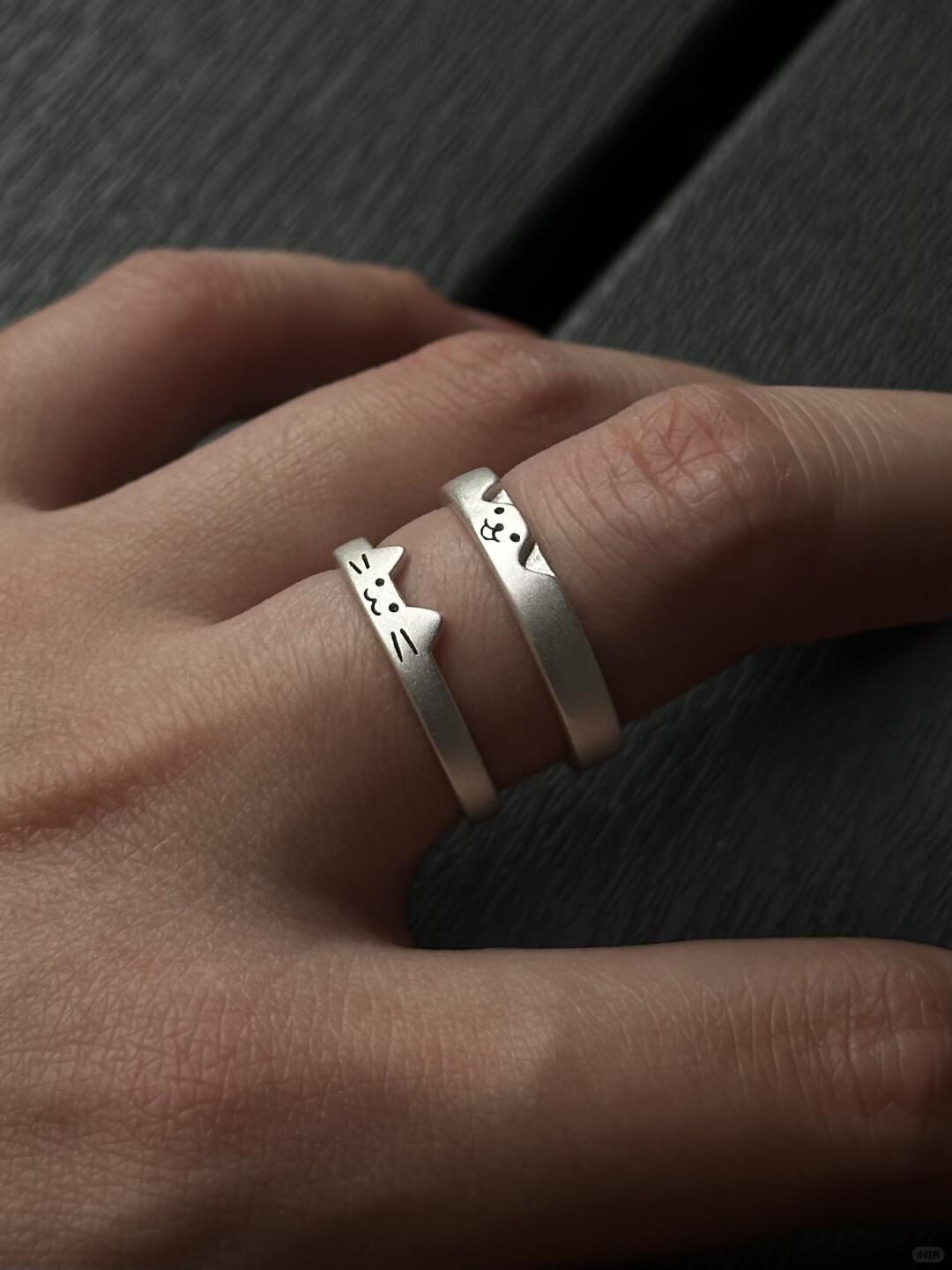 Eternal Paws Love | Matching Sterling Silver Couple Rings (Y2K Limited)