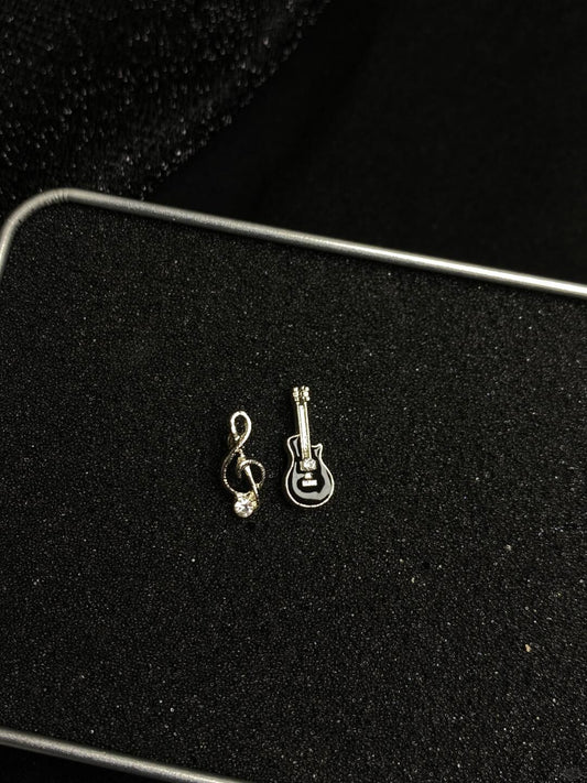Guitarist Groupie Stud Earrings | Indie Melody & Everyday Edge (Limited Edition)