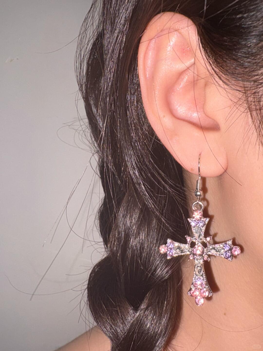 Lilith’s Dreamworld Stud Earrings | Gothic Cross & Rebel Energy (Limited Edition)