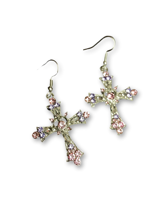Lilith’s Dreamworld Stud Earrings | Gothic Cross & Rebel Energy (Limited Edition)