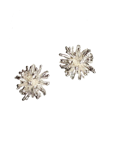 Cold Fireworks Stud Earrings | Irregular Sparkle & Night‑Sky Glow (Limited Edition)