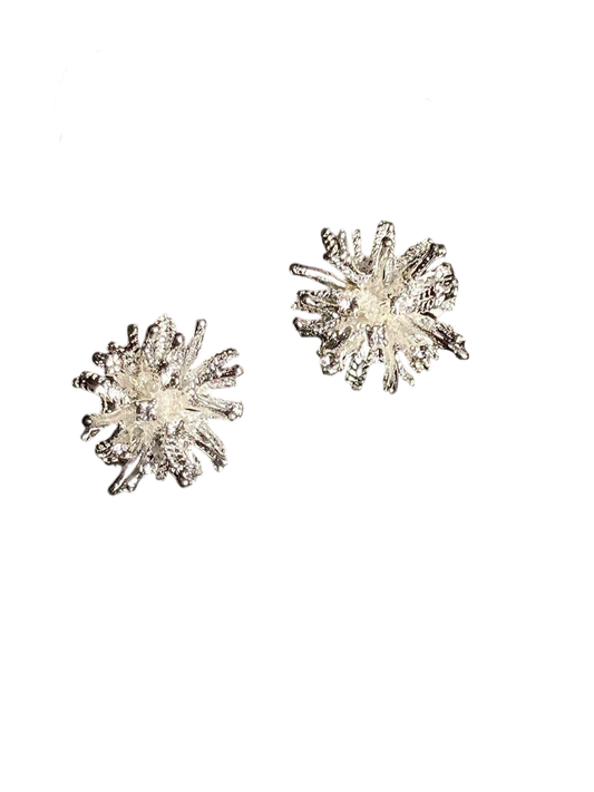 Cold Fireworks Stud Earrings | Irregular Sparkle & Night‑Sky Glow (Limited Edition)