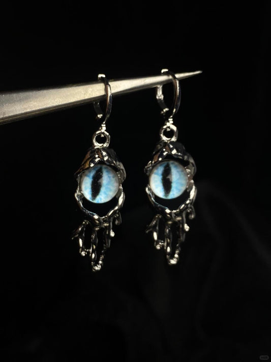 Cthulhu’s Tear Earrings | Occult Glow & Dark Indie Charm (Limited Edition)