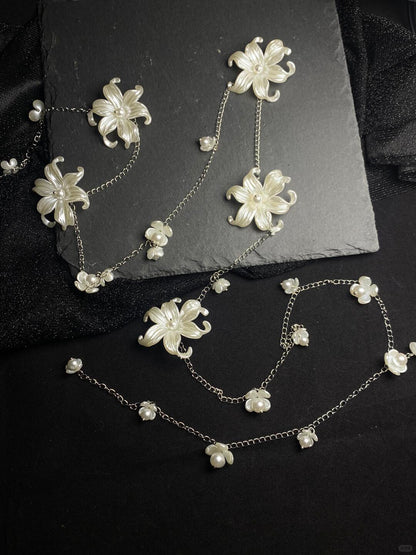 Bloom Phase Necklace/Body Chain | 130 cm Pearl-Flower Glow (Limited Edition)