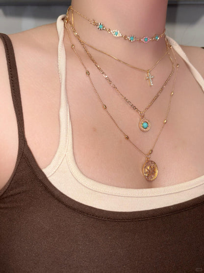 Canticle Necklace | Layered Chains & Celestial Glow (Limited Edition)
