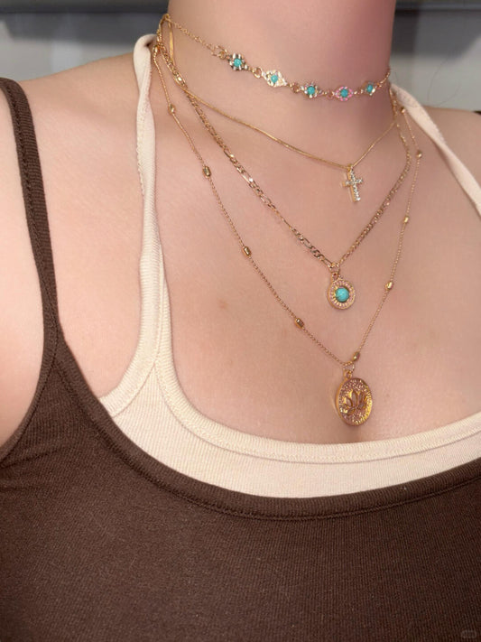 Canticle Necklace | Layered Chains & Celestial Glow (Limited Edition)