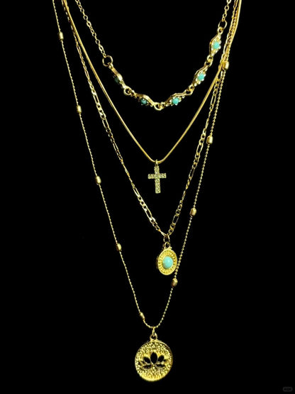 Canticle Necklace | Layered Chains & Celestial Glow (Limited Edition)