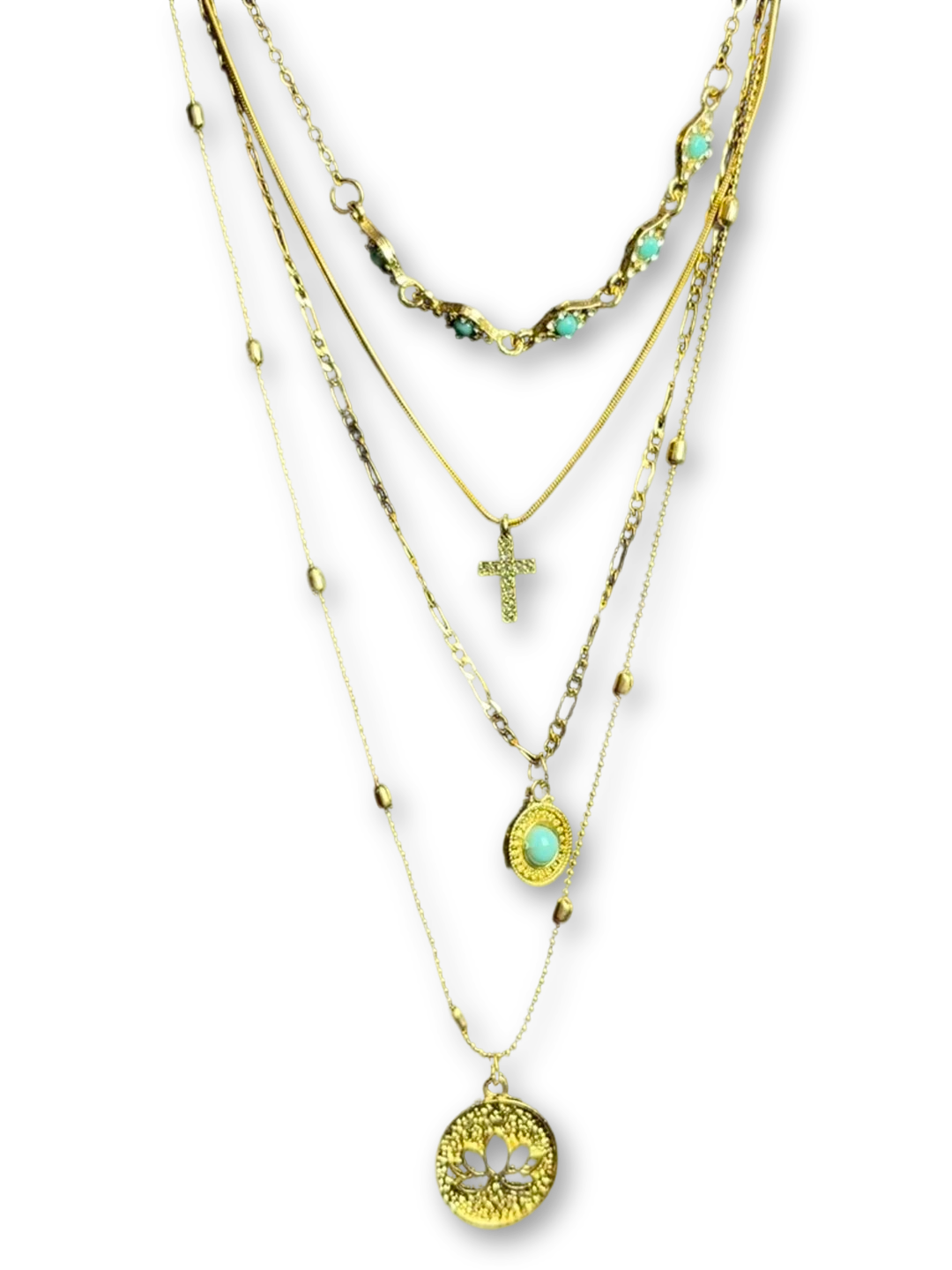Canticle Necklace | Layered Chains & Celestial Glow (Limited Edition)