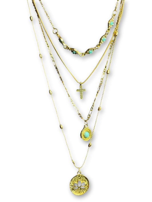 Canticle Necklace | Layered Chains & Celestial Glow (Limited Edition)