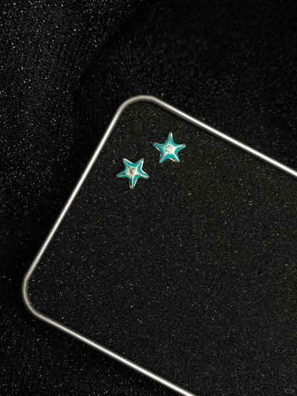 Y2Bling Wilderness Stud Earrings | Rock‑Candy Texture & Indie Nature Core (Limited Edition)