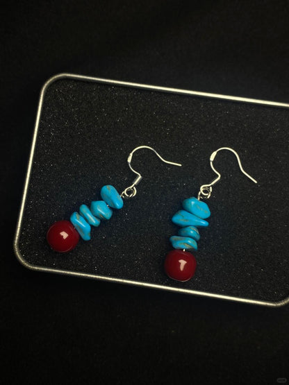 Wilderness Earrings | Turquoise & Cinnabar Indie Glow (Limited Edition)