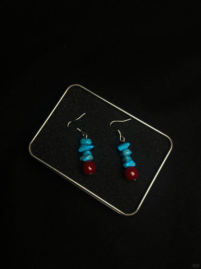 Wilderness Earrings | Turquoise & Cinnabar Indie Glow (Limited Edition)