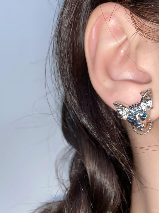 God of Destruction Stud Earrings | Bold Anime Edge & Zircon Shine (Limited Edition)