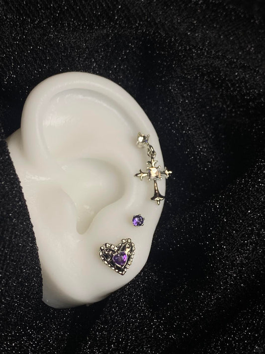 Witch, Wake Up Stud Earrings | Amethyst Vibes & Everyday Magic (Limited Edition)