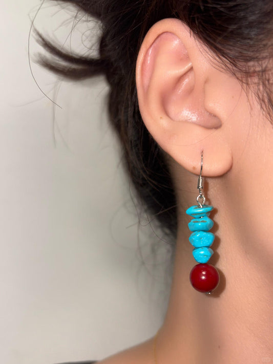 Wilderness Stud Earrings | Rock‑Candy Texture & Indie Nature Core (Limited Edition)
