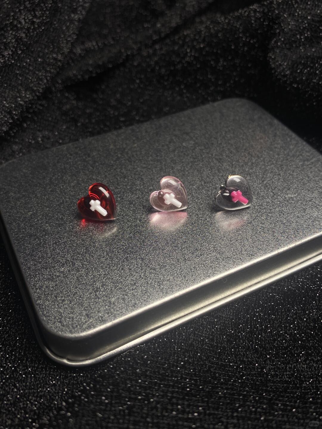 Y2Bling Crimson Vow Titanium Earrings | Titanium Steel (Limited Edition)