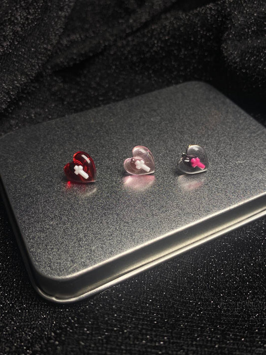 Y2Bling Crimson Vow Titanium Earrings | Titanium Steel (Limited Edition)