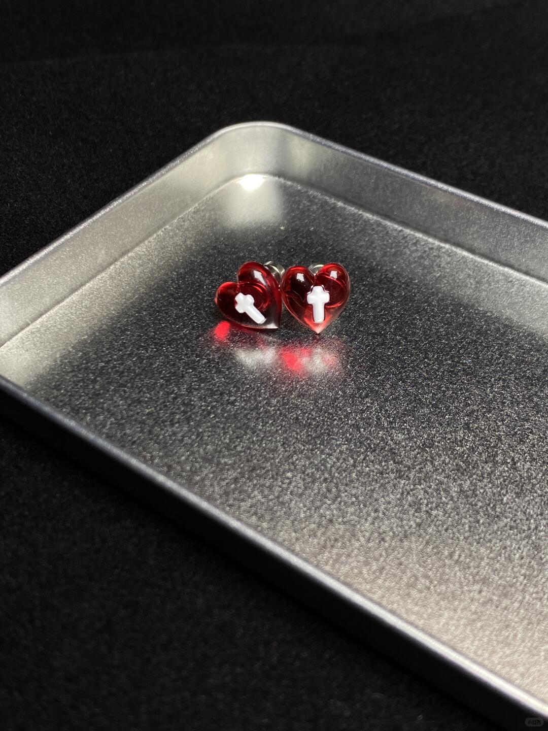 Y2Bling Crimson Vow Titanium Earrings | Titanium Steel (Limited Edition)