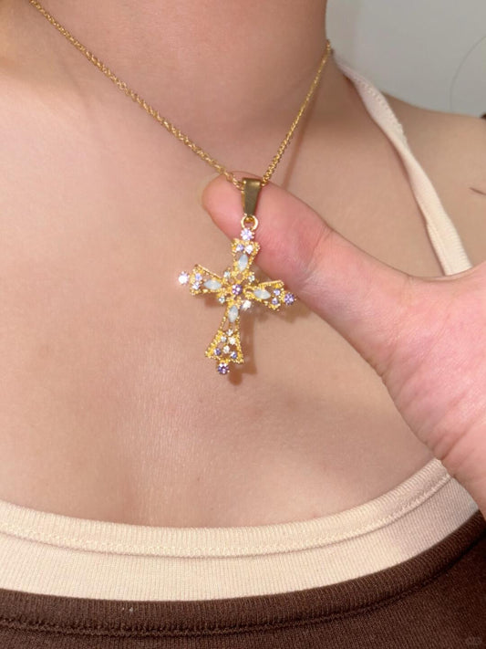 Invoke Necklace | Amethyst Glow & Opal Charm (Limited Edition)