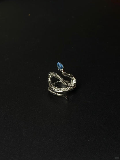 Snake Soul Ring | Adjustable Serpent & Zircon Glow (3 Colors, Limited Edition)