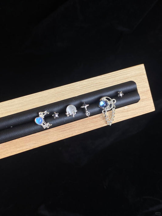 Fleeting Stud Earring Set | Minimal Sparkle & Everyday Mix (Limited Edition)