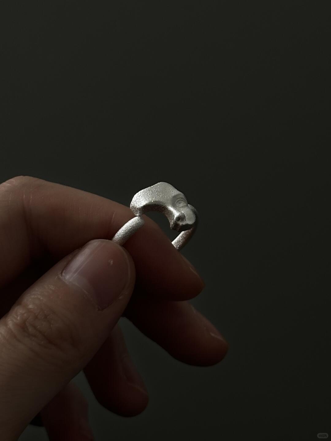 Blazed White | Heat-Treated Scorched Alba Ring (One-of-a-Kind)