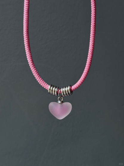 Irreplaceable | Heartbeat & Sunset Y2K-Inspired Necklace