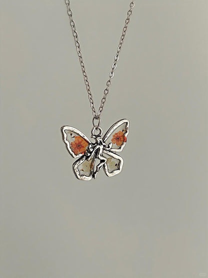 Sphenoid Girl Necklace | Vintage Butterfly Soul & Poetic Design (Limited Edition)