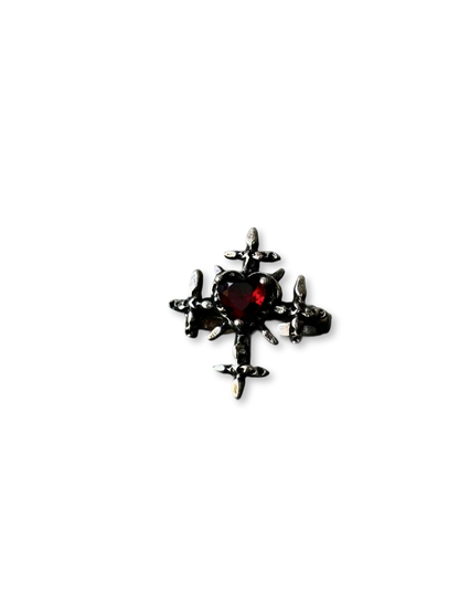 Heart of Winter | Snowflake Gemstone Ring (One-of-a-Kind)