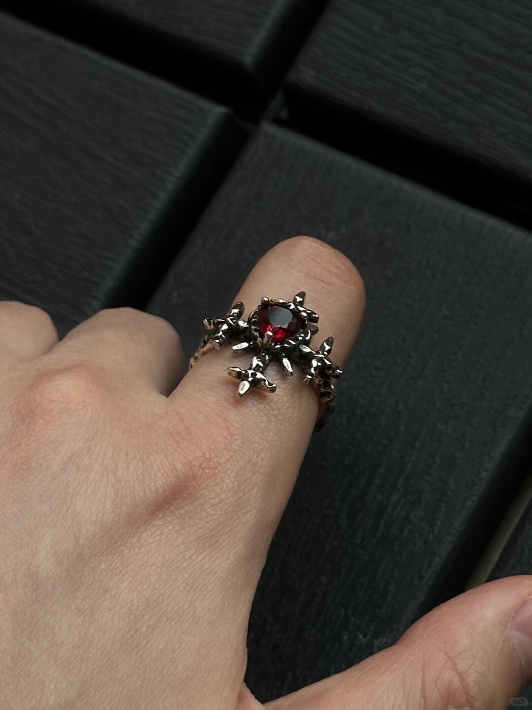 Heart of Winter | Snowflake Gemstone Ring (One-of-a-Kind)