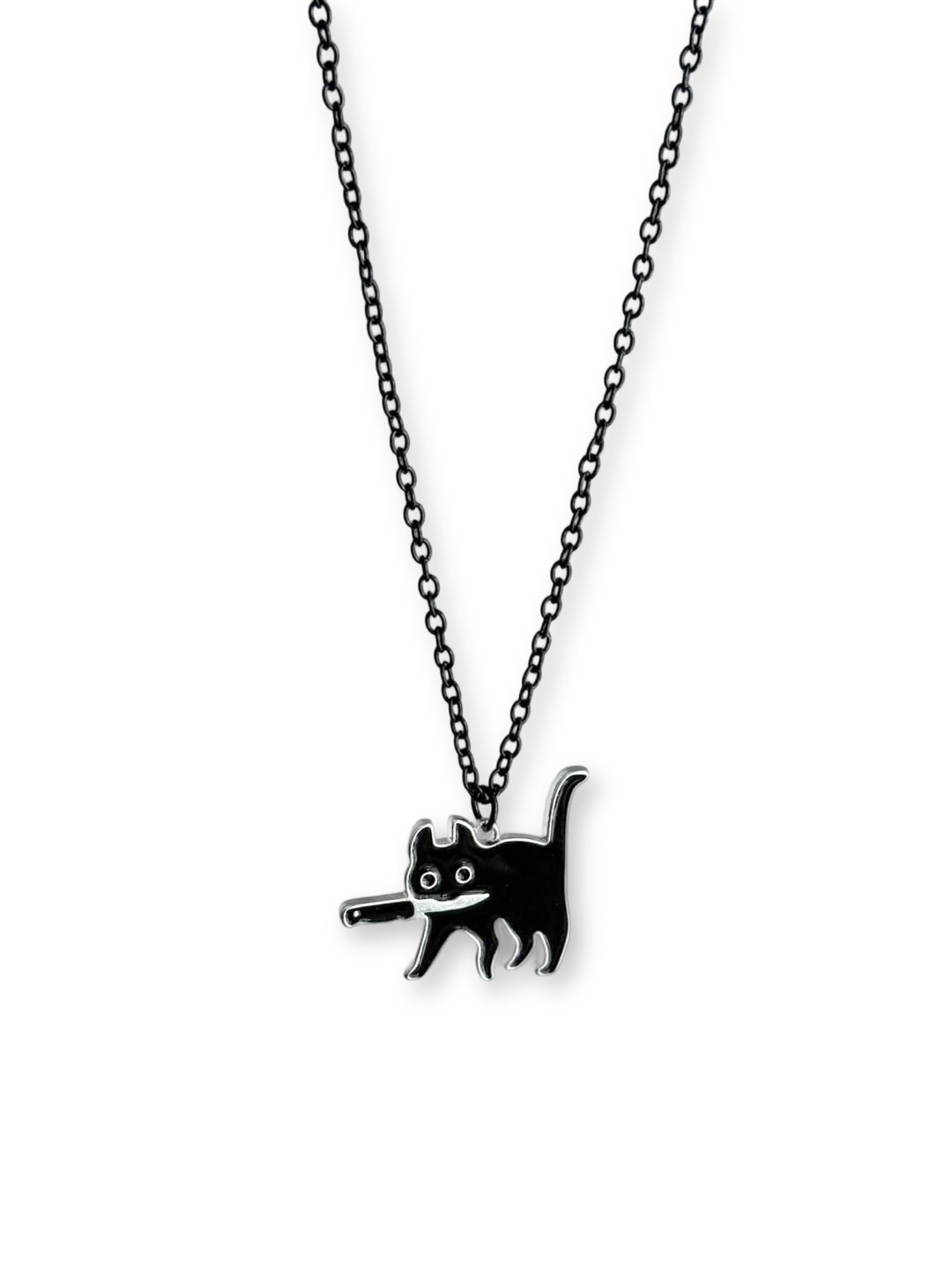 Stealth Cat | Assassin’s Secret Mission Pendant Necklace (Y2K Limited)