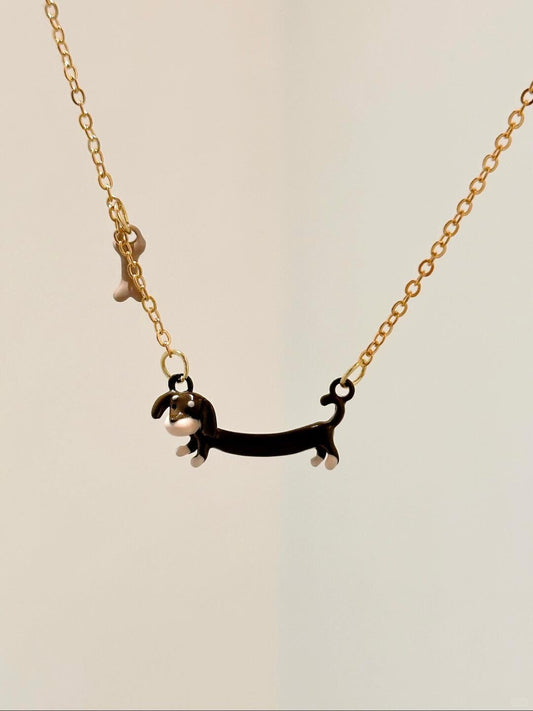 Love My Puppy Necklace | Dachshund Charm & Forever Love (Limited Edition)