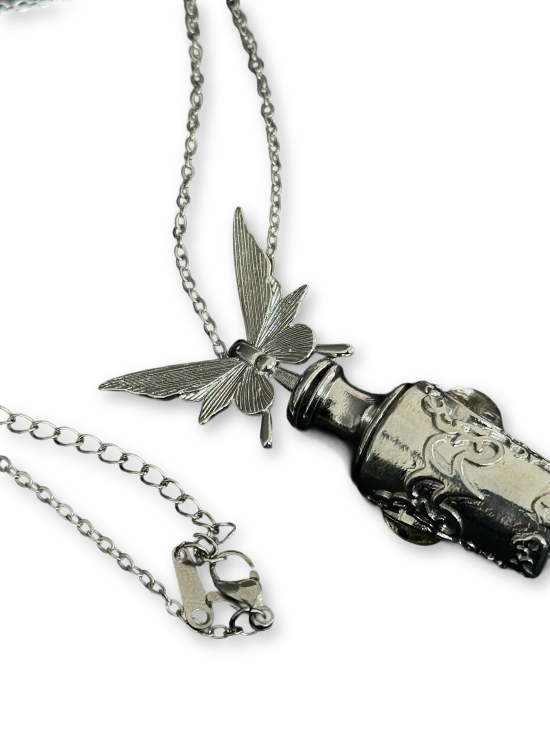 Sacred Vial | Butterfly Soul Freedom Necklace (Y2K One-of-a-Kind)