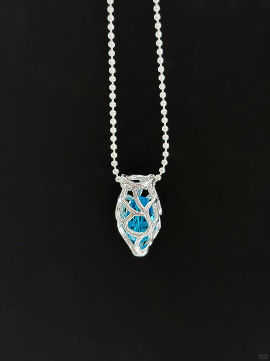 Heart of the Ocean Necklace | Deep Blue Elegance & Poetic Design (Limited Edition)