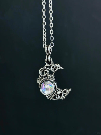 Moonlight Necklace | Borges-Inspired Poetic Elegance (Limited Edition)