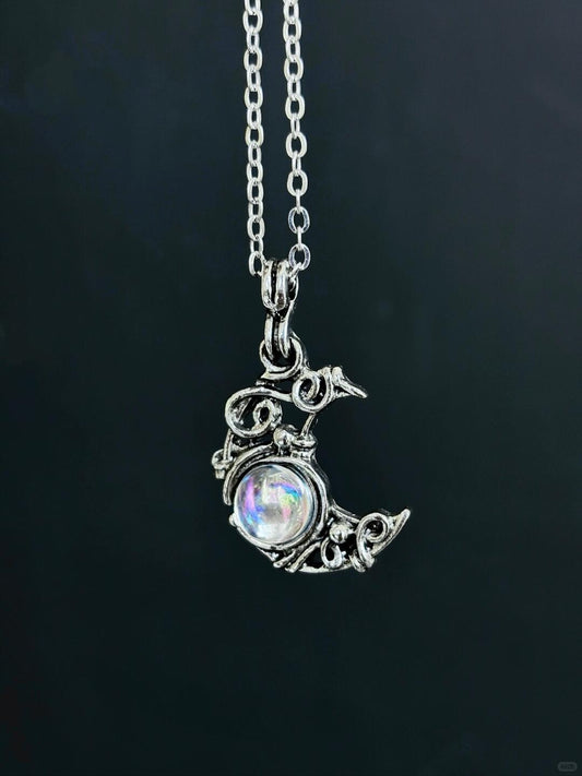 Moonlight Necklace | Borges-Inspired Poetic Elegance (Limited Edition)