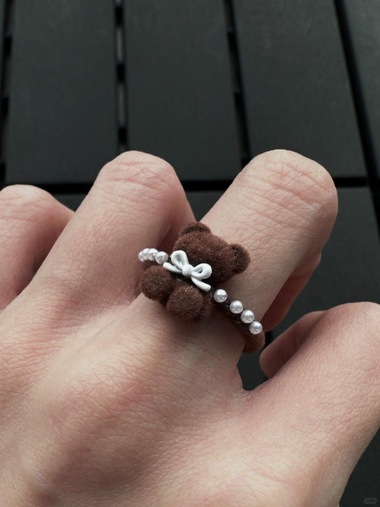 Princess’s Toy Diary | Teddy Bear Novelty Ring (Y2K One-of-a-Kind)