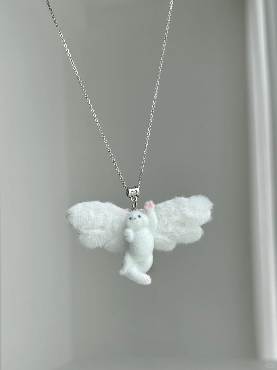 Angel Cat Necklace | Whimsy & Feline Comfort (Limited Edition)
