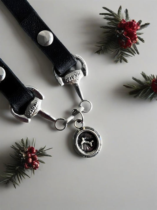 Chow Down Puppy Choker - Adjustable Stainless Steel Pet Necklace
