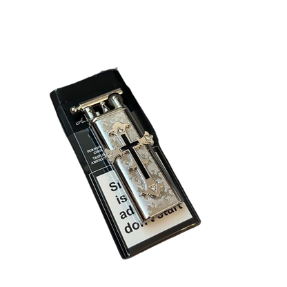 Sinful Angel Profane Verse | Cross Flame Lighter (Y2K One-of-a-Kind)