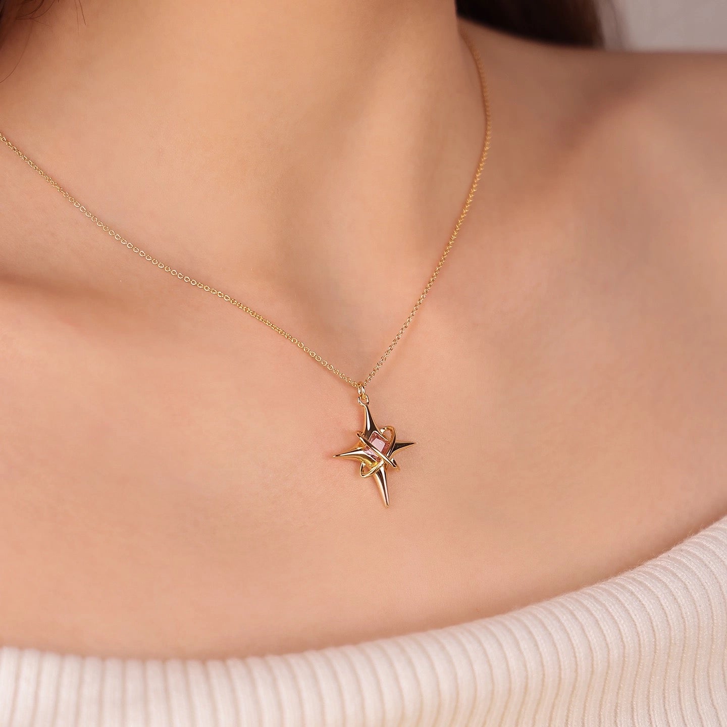 Násti | Eternal Guiding Star Pendant Necklace (Y2K Limited)
