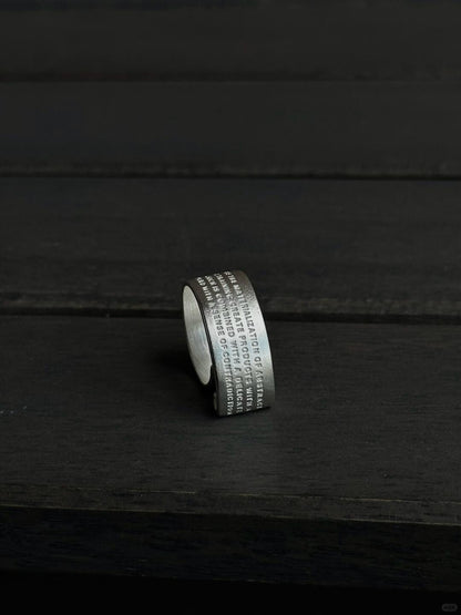 Poetic Signal | Handcrafted Sterling Silver Pulse Ring (Y2K Limited)