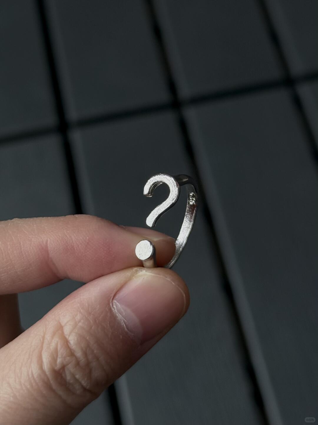 What’s It to You? | Question Mark Ring with Edge