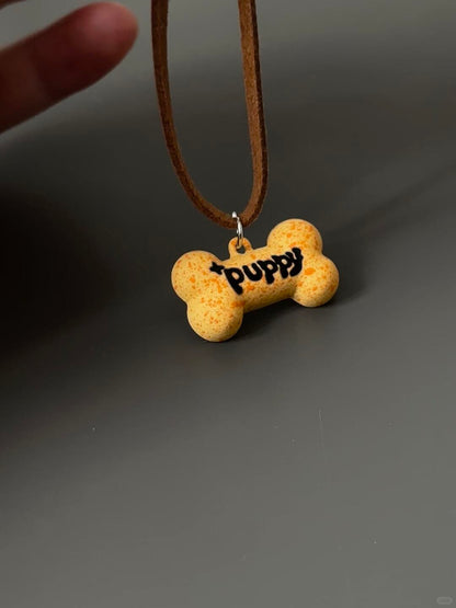 Dear Puppy | Handcrafted Puppy Cookie Memorial Necklace (Y2K Limited)