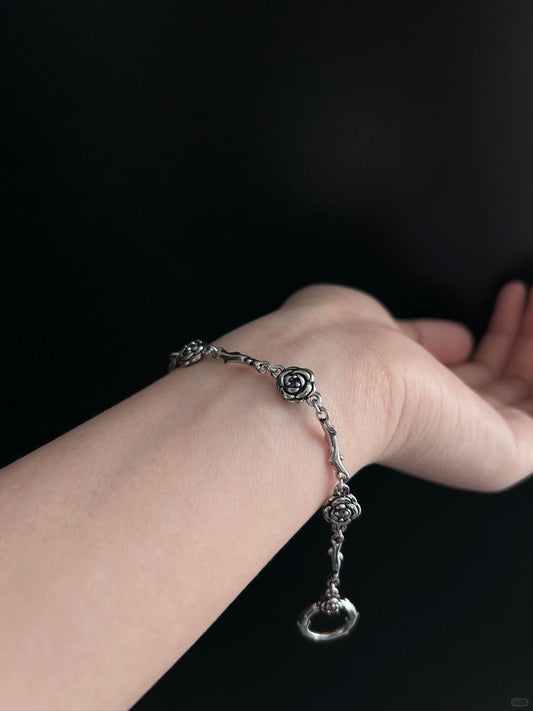 Rosette Cross Necklace | Gothic Elegance & Poetic Design (Limited Edition)